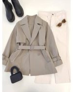 بارونی زنانه کوتاه آیناز - تصویر 5