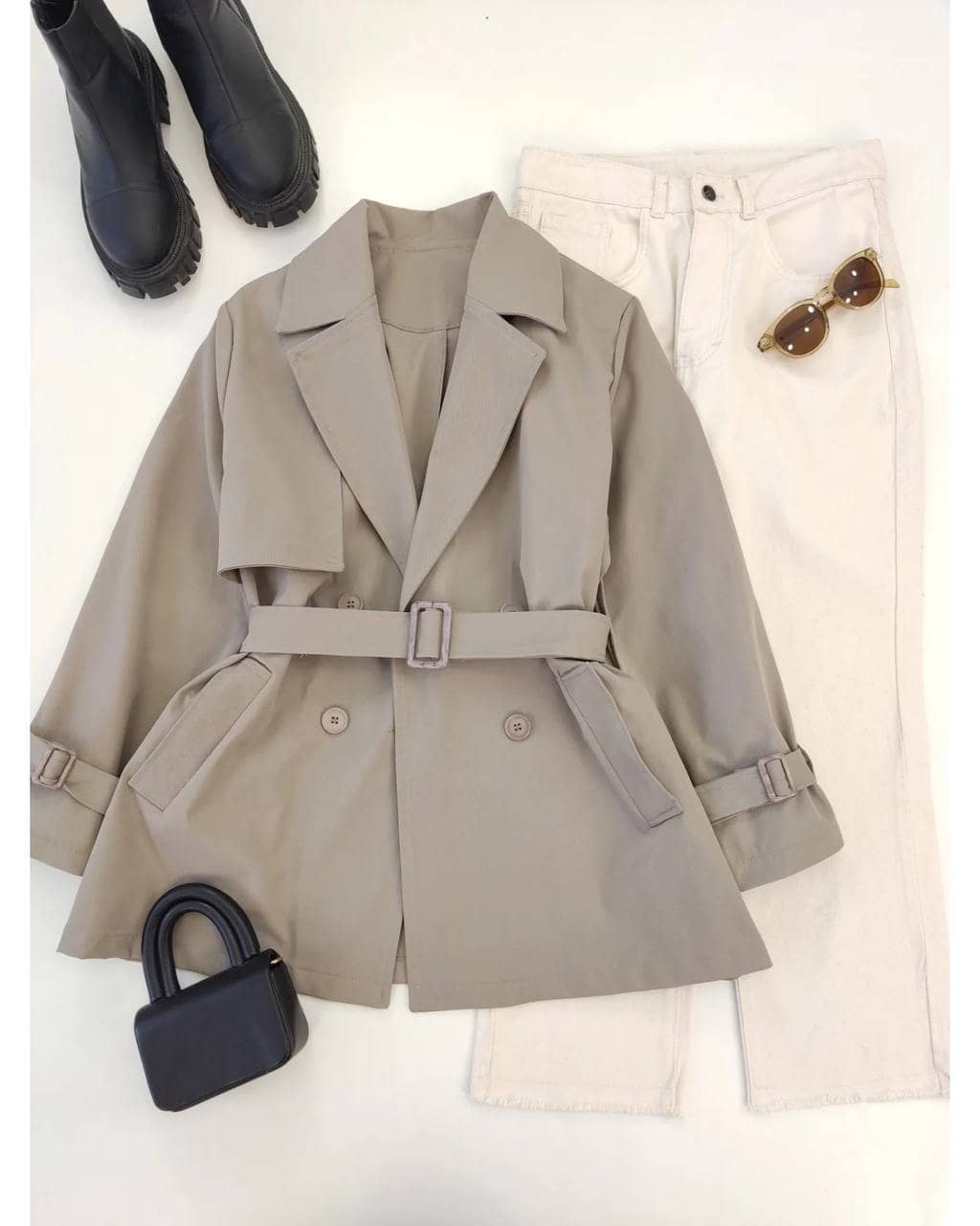 6030384523583277150-min بارونی زنانه کوتاه آیناز - تصویر 5