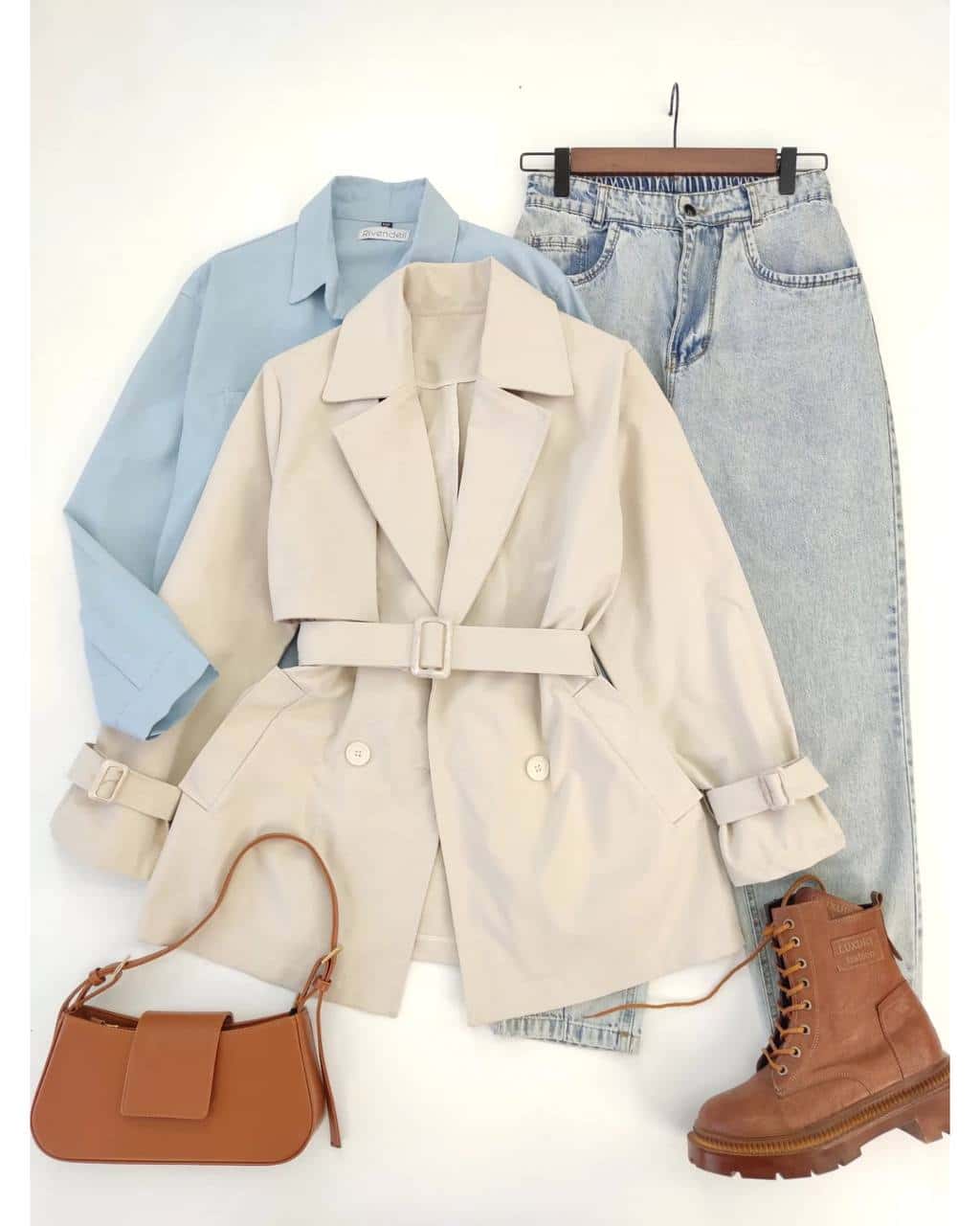 6030384523583277151-min بارونی زنانه کوتاه آیناز - تصویر 4