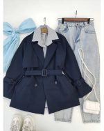 بارونی زنانه کوتاه آیناز - تصویر 3