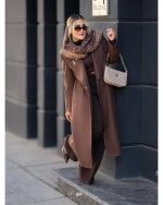 پالتو زنانه بلند برگین - تصویر 5