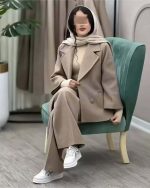 ست زنانه پالتو شلوار فرحزاد - تصویر 7