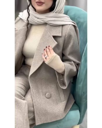 ست زنانه پالتو شلوار فرحزاد - تصویر 3