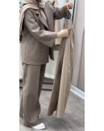 ست زنانه پالتو شلوار فرحزاد - تصویر 2