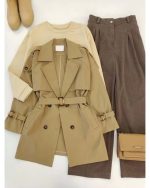 بارونی زنانه کوتاه رادنوش - تصویر 8