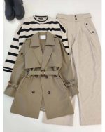 بارونی زنانه کوتاه رادنوش - تصویر 7