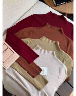 بلوز بافت زنانه کبریتی زرگل - تصویر 4