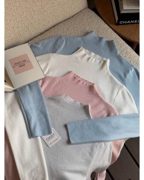 بلوز بافت زنانه کبریتی زرگل