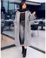 پالتو زنانه بلند هانیه - تصویر 4