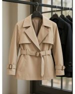 بارونی زنانه کوتاه مانلی - تصویر 4