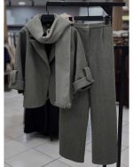 ست زنانه پالتو شلوار زویا - تصویر 6