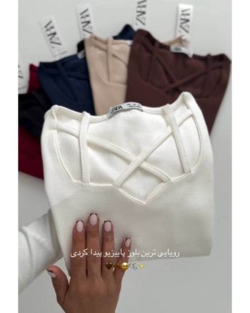 کراپ کبریتی دخترانه ضربدری - تصویر 3