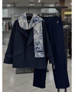 ست زنانه پالتو شلوار لاکی - تصویر 2