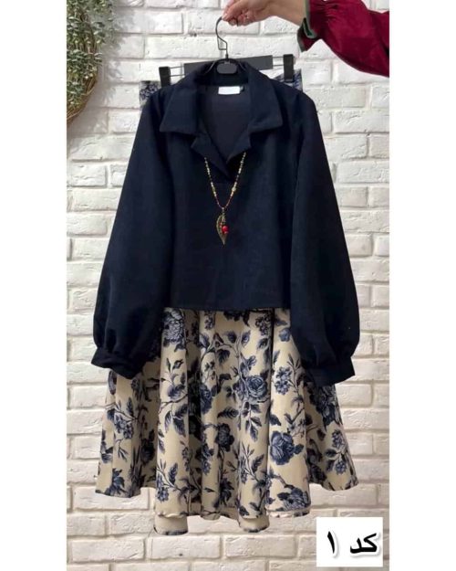 ست دخترانه شومیز دامن ماهنی