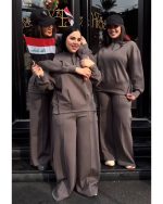 ست سویشرت نیم زیپ شلوار بگ نیکا - تصویر 2