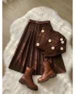 ست دخترانه دامن بلوز گیسو - تصویر 7