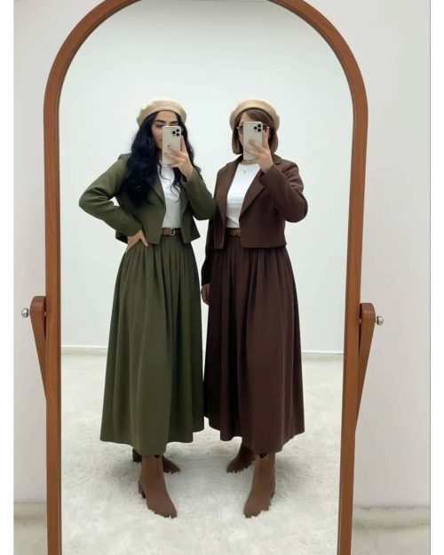 ست دخترانه کت دامن عروسک