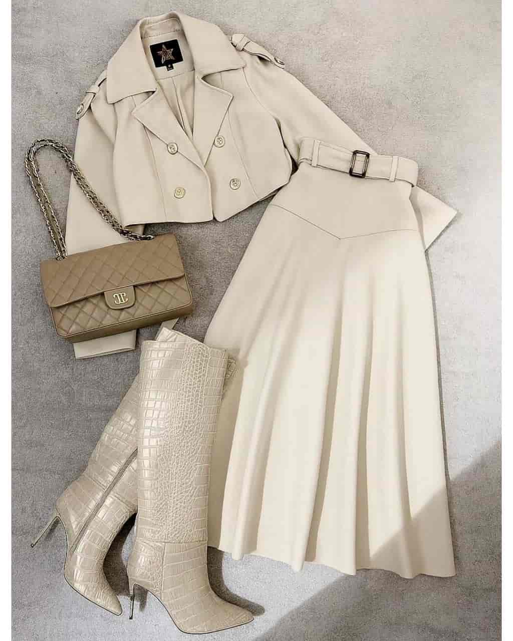 ست کت دامن دخترانه وانیل