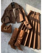 ست کت دامن دخترانه وانیل - تصویر 3