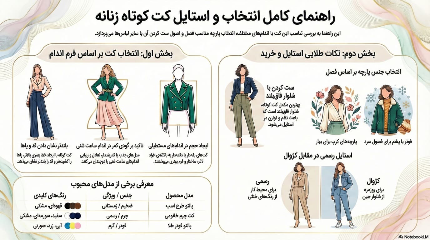 کت کوتاه زنانه