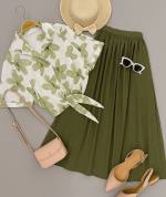 شومیز دامن زنانه مدل آفتابگردون