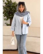 کت تک کوتاه زنانه لینن شیلا - تصویر 6