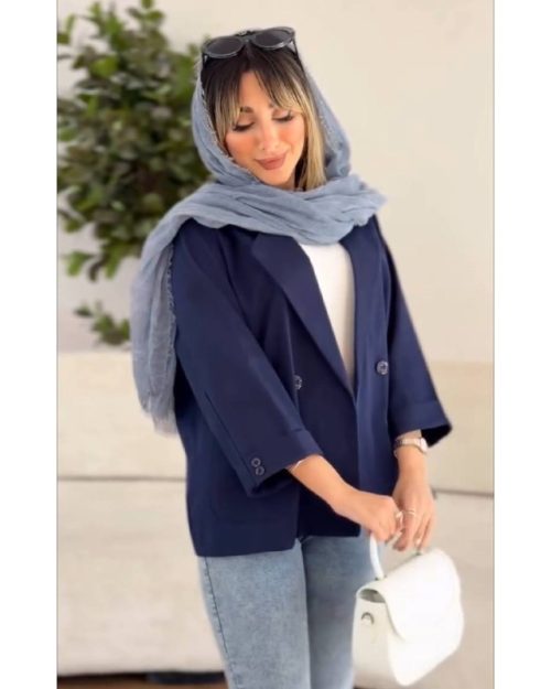 کت تک کوتاه زنانه لینن شیلا