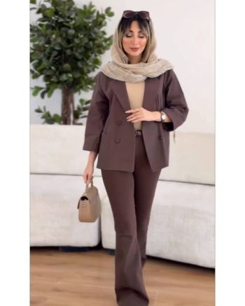 کت تک کوتاه زنانه لینن شیلا - تصویر 3