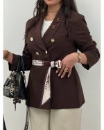 کت تک کوتاه زنانه شاینی - تصویر 9