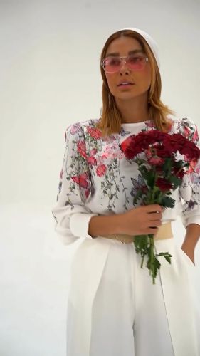 شومیز شلوار زنانه مدل پروانه - تصویر 7