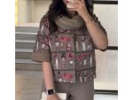 ست کت شلوار زنانه سرخ پوست
