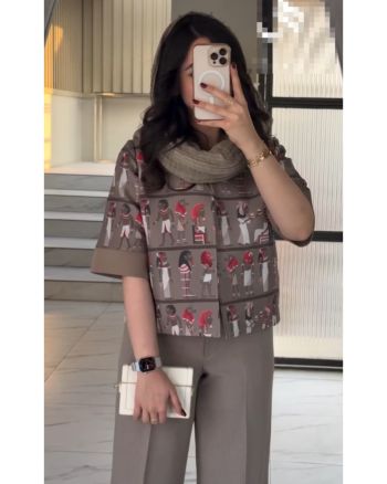 ست کت شلوار زنانه سرخ پوست