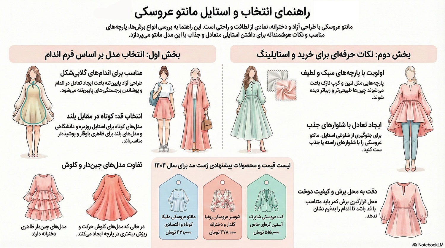 راهنمای خرید مانتو عروسکی