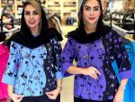 شومیز گلدار مجلسی زنانه چاپی