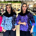 شومیز گلدار مجلسی زنانه چاپی