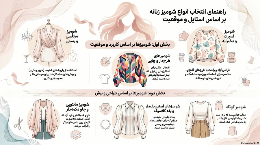 راهنمای انتخاب شومیز