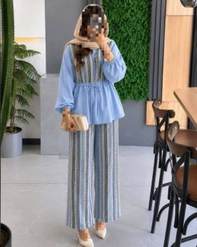 ست مانتو شلوار زنانه پریدخت - تصویر 5