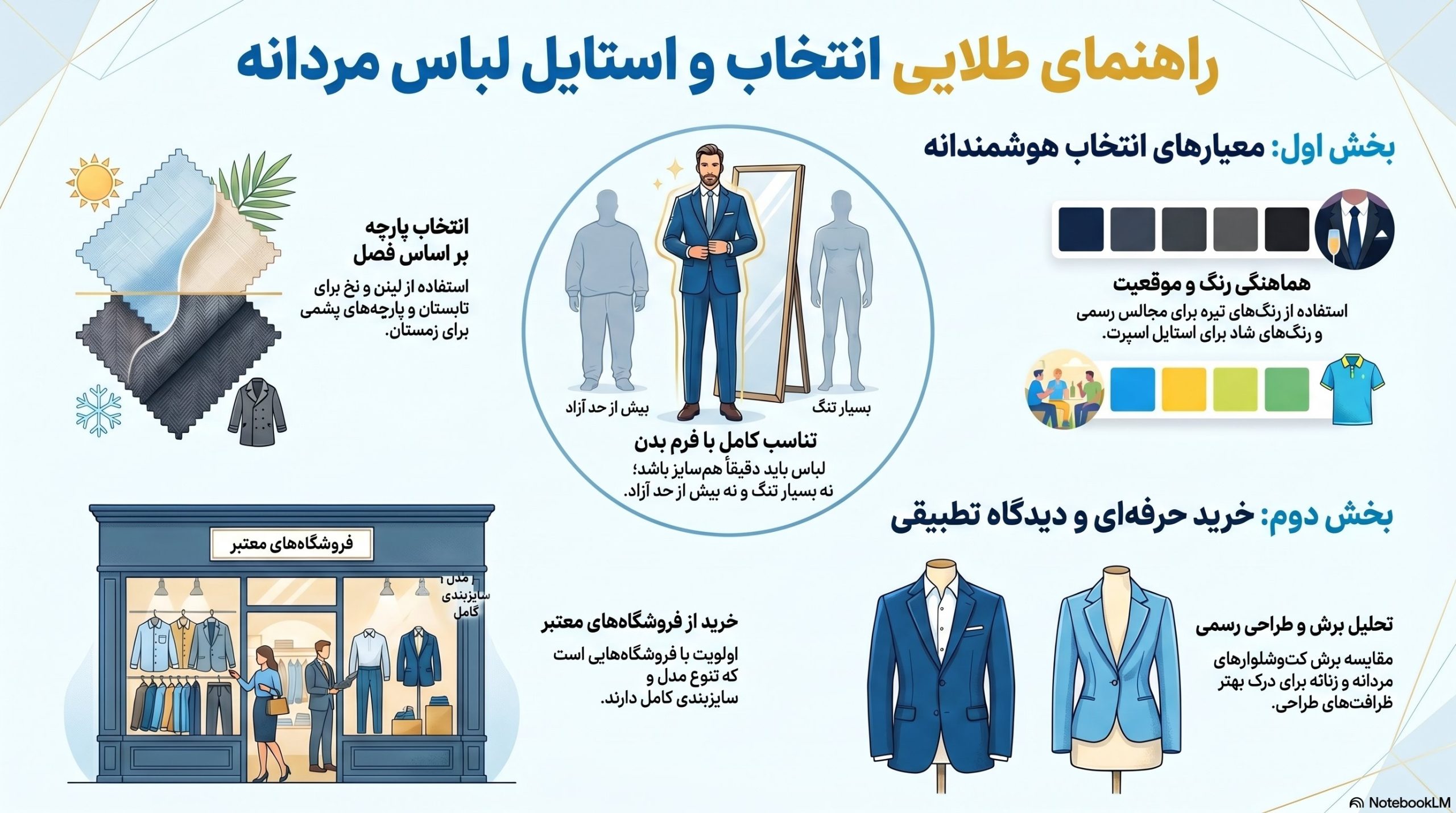 نکات طلایی استایل لباس مردانه