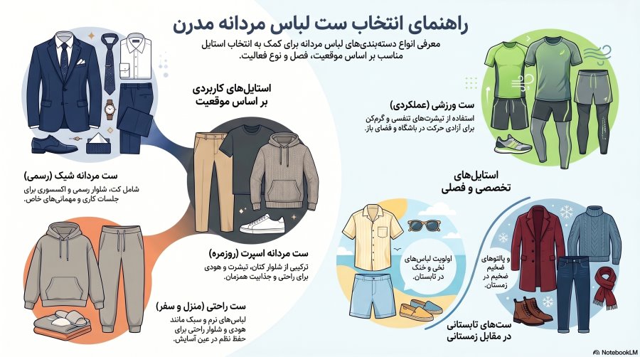 راهنمای انتخاب لباس مردانه مدرن