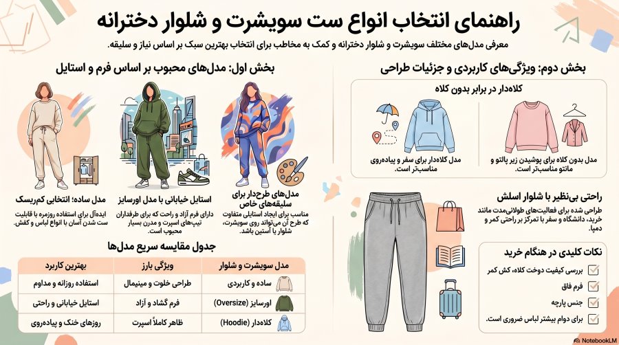 راهنمای انتخاب سویشرت دخترانه