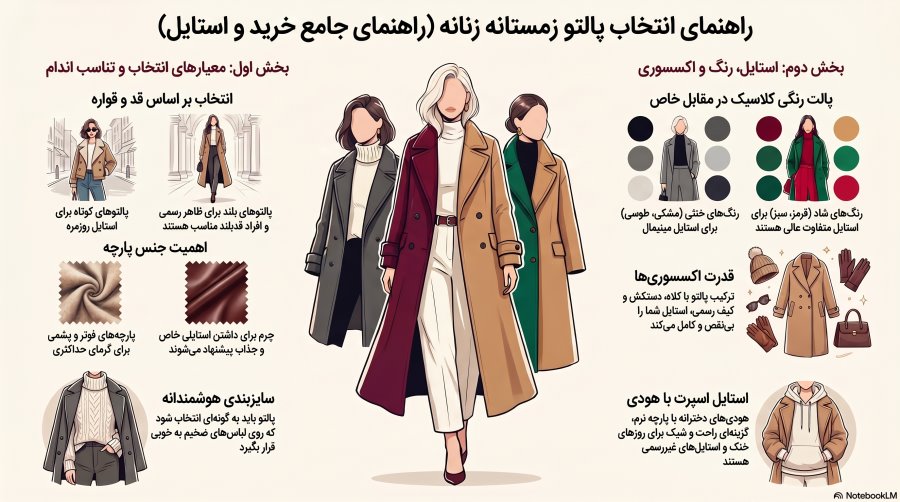 خرید پالتو زنانه مناسب