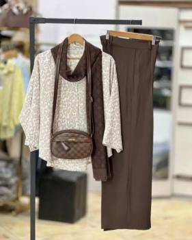 ست شومیز شلوار زنانه سرمه