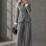 پالتو و شلوار فوتر زنانه کلاسیک محدثه