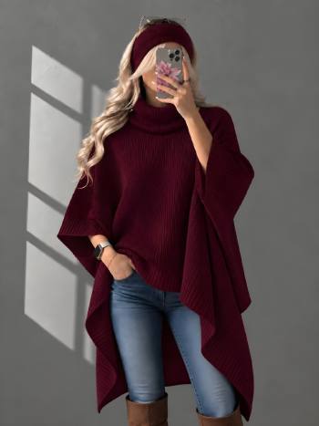 پانچو بافت زنانه رزا - تصویر 5