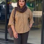 شومیز پیراهنی آستین کوتاه زنانه سوسن