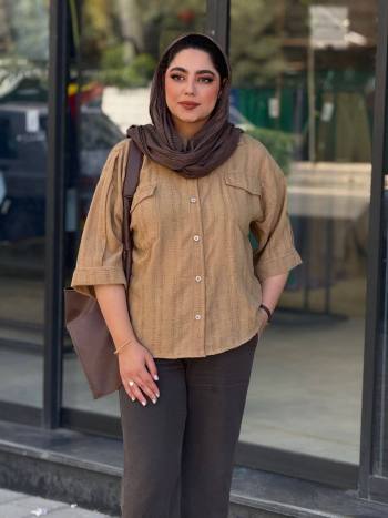 شومیز پیراهنی آستین کوتاه زنانه سوسن