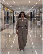 ست پولوشرت شلوار اسپرت زنانه آسیا