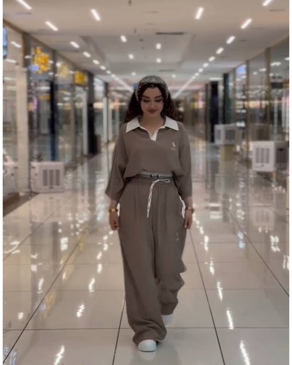 IMG_8418 ست پولوشرت شلوار اسپرت زنانه آسیا - Image 1