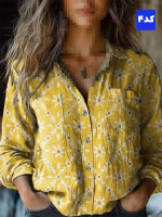 شومیز طرحدار زنانه بهنوش - تصویر 3