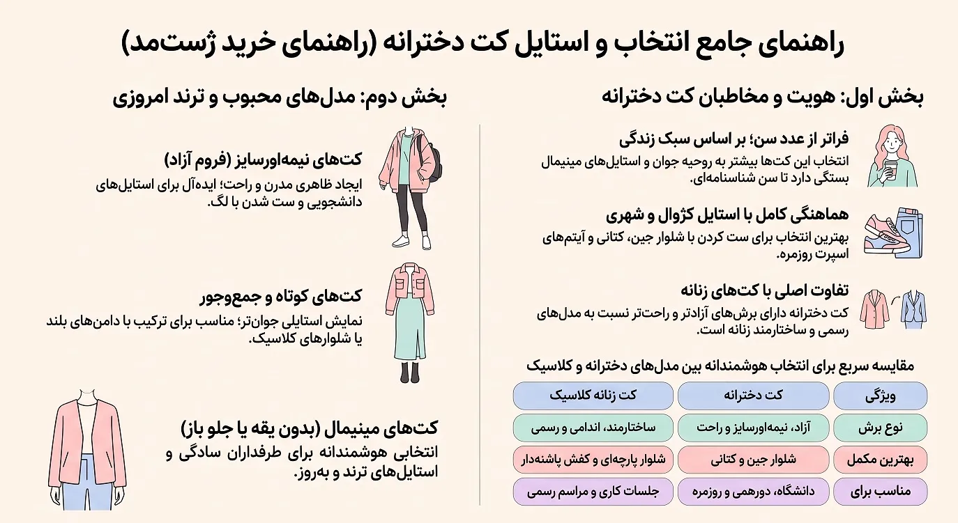راهنمای انتخاب کت دخترانه